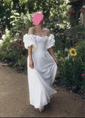 Nadčasové kozretové minimalistické svatební šaty Topaza Pella - Obrázok č. 1