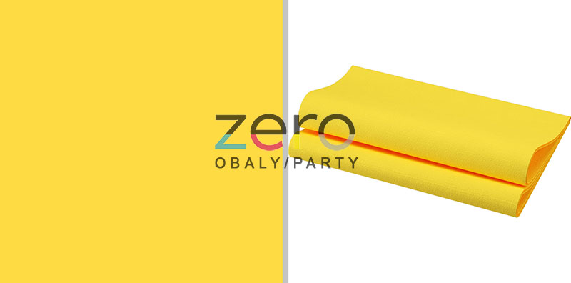 Ubrousky BIO "Duni" 40x40 cm 60 ks - žlutá - Obrázok č. 1