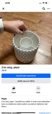 Vázy plastové - Obrázok č. 1