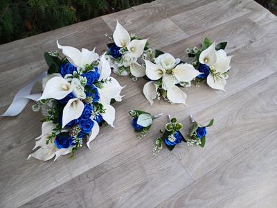 Svatební umělý set květin - Obrázok č. 1