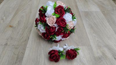 Svatební umělá kytice - Obrázok č. 1