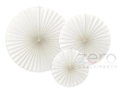 Rozety závěsné papírové (3 ks) - špinavá bílá - Obrázok č. 1