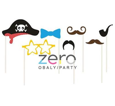 Fotorekvizity na špejli "pirát" 7 ks - Obrázok č. 1