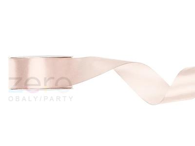 Stuha atlasová 25 mm x 25 m - špinavá bílá - Obrázok č. 1