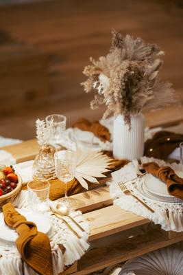 Macramé prostírání v boho stylu 6 ks - Obrázok č. 1