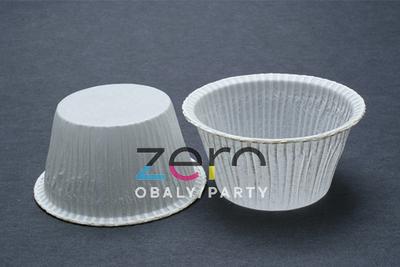 Košíčky cukrářské s lemem 50x40 mm (50 ks) - bílé - Obrázok č. 1