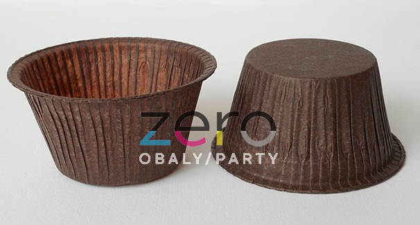 Košíčky cukrářské s lemem 50x40 mm (50 ks) - hnědé - Obrázok č. 1