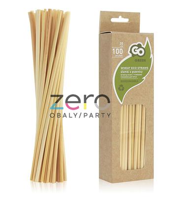 Brčko slaměné pr. 3-5 mm, 200 mm (100 ks) - přírodní - Obrázok č. 1