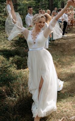 Svatební šaty na zakázku, vel. S - Obrázok č. 1