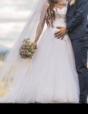 Svatební šaty (vhodné i pro těhotné) - Obrázok č. 1