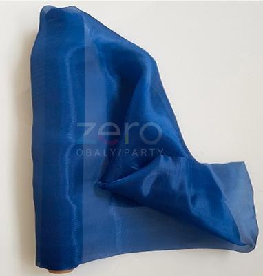 Organza saténová 47 cm x 10 y - královská modrá - Obrázok č. 1