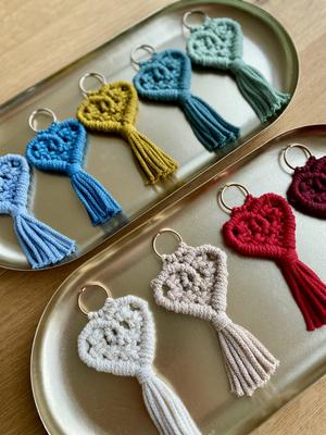 Macramé srdíčka - Obrázok č. 1