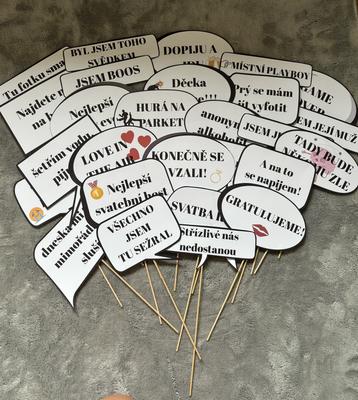 NOVÉ cedulky do fotokoutku 27ks - Obrázok č. 1