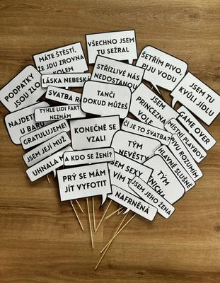 NOVÉ vtipné cedulky do fotokoutku - Obrázok č. 1