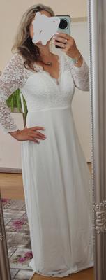 Šaty dlouhý rukáv krajka - Obrázok č. 1