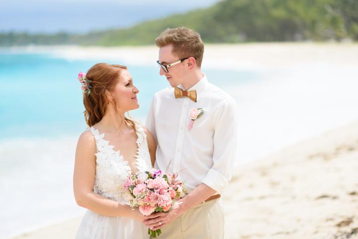 plážová svatba na Mauriciu