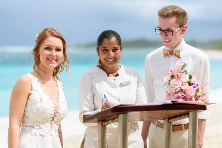 letní svatba na Mauriciu
