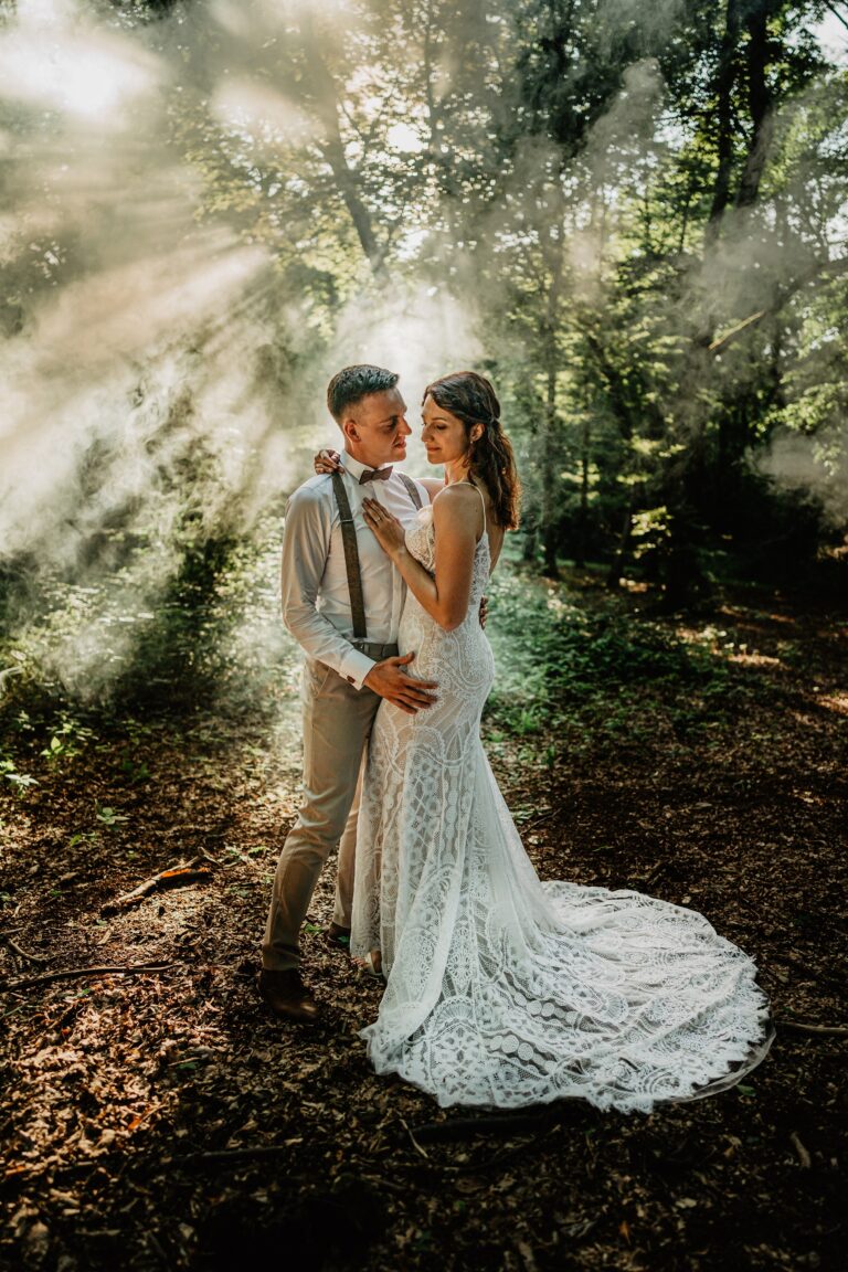 svatební focení v lese